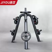 吉优JY-F66商用杠铃架杠铃片储存架健身房收纳架(含155KG杠铃片)