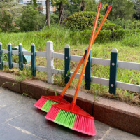 木柄家用扫把家用环卫宿舍工厂普通扫帚硬毛扫把(小)