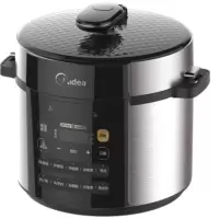 美的(Midea)电压力锅家用智能电高压锅大容量 一键排气 MY-RY50Q3-FS[双胆] 5L