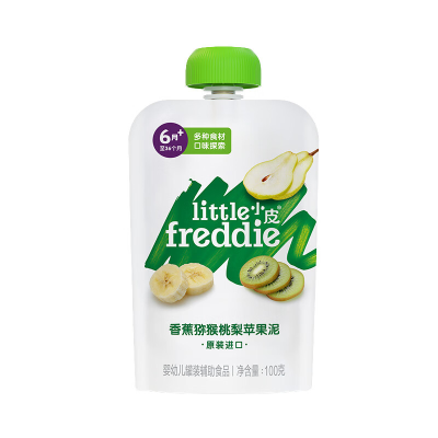小皮 香蕉猕猴桃梨苹果泥100g*3