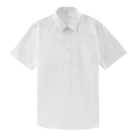 白色短袖衬衫 2024男款