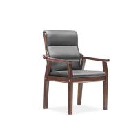 青田 QTKC700756132 小牛皮实木会议椅[定制] 按把销售