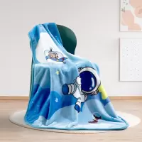 水星家纺 毛毯DH梦幻星空法兰绒毯100cm×140cm/条