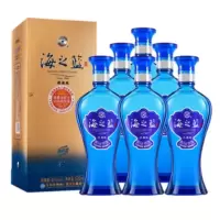 洋河海之蓝46度浓香型白酒500ml*6瓶