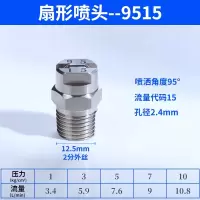 不锈钢扇形喷嘴高压雾化喷头2分9515(95角度2.4mm)