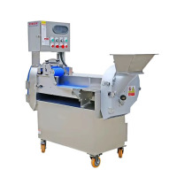 SPSR切菜机数控双头双调频切菜机学校厨房不锈钢蔬菜刨片机[切片切丝切丁段]