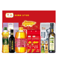 金龙鱼“福遇锦鲤”大礼包H 3000g+3088ml 米面粮油调味品礼盒