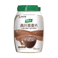阴山优麦 燕麦行家 高纤黑麦片1000g桶装[鄂尔多斯馆]早餐谷物低脂代餐原味冲饮饱腹 阴山优麦1000g高纤黑麦片桶装