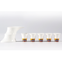 字器 竹隐五福显影酒具