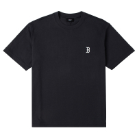 MLB短袖男女情侣t恤运动休闲纯色刺绣时尚百搭T恤 3ATSB1143-50BKS