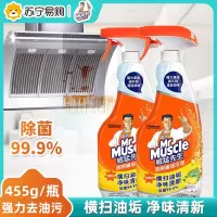 威猛先生厨房重油污清洁剂(柠檬)经济装455g*2瓶 强效去油渍油烟机灶台清洁