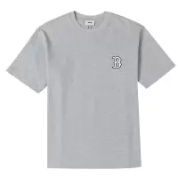 MLB官方 男女同款T恤 情侣时尚老花潮流休闲运动短袖3ATSM0343-43MGS
