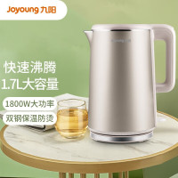 九阳(Joyoung)电水壶家用1.7升烧水壶一键烧水自动断电热水壶食品级304不锈钢无缝内胆开水煲 K17-F10