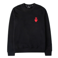 MLB卫衣男女情侣时尚爱心刺绣logo圆领休闲百搭3AMTH0234-50BKS