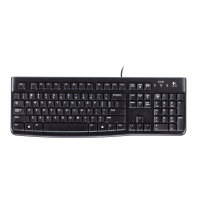 罗技/Logitech K120 薄膜键盘 USB 2.0 黑色系 98 键盘