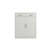 臻远二斗下节资料柜文件柜 ZY-KLP-G065 900*850*390灰白色厚度0.6mm