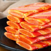 食在过瘾 夹心蟹味排即食蟹棒办公室解馋小零食蟹肉风味棒休闲食品 蟹味排香辣味40包