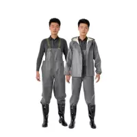 鸣睿康泰 坑道服矿井防水橡胶分体户外雨衣背带加厚防暴XXL码