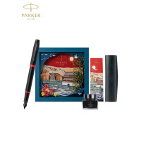 派克(PARKER)钢笔 签字笔 IM魅影黑耀红墨水笔 大唐盛世礼盒