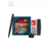 派克(PARKER)钢笔 签字笔 IM魅影黑耀红墨水笔 大唐盛世礼盒