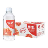 依能 苏打水饮料无糖无汽弱碱饮料 西柚味350ml*24瓶