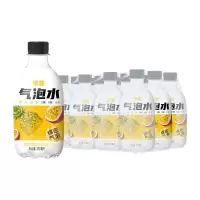 依能 苏打水饮料零糖百香果凤梨果味气泡水0脂0卡碳酸饮料300ml*12瓶