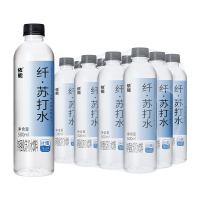 依能 苏打水饮料0糖0脂大毫升 锌强化500ml*12瓶无糖弱碱水