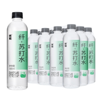 依能 苏打水饮料0糖0脂大毫升 青柠味500ml*12瓶无糖弱碱水