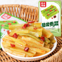 舌尖洞庭 湖南特产爽口脆贡菜下饭菜开袋即食贡菜零食小吃休闲食品 香辣味100包