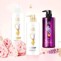舒蕾(SLEK) 植萃精油洗护沐礼盒(蚕丝洗+蚕丝护+莹润沐浴露)单盒装