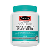 Swisse斯维诗 无腥高浓度深海鱼油胶囊1500mg 400粒/瓶 omega3 含DHA EPA 呵护心眼脑