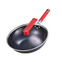 朗赫LUVHOO芝华士炒锅优质涂层炒锅健康精铁不易生锈炒菜锅32cm LH-CG10A