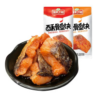 渔米之湘 香辣酥骨鱼块湖南特产即食下酒菜麻辣小吃零食休闲食品 卤香味15g*15包