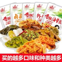 湘满天 香辣萝卜豆角外婆菜海带丝卤藕片土豆片休闲零食下饭菜小菜 16克素菜混合味50包