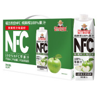 福兰农庄 NFC纯鲜榨果汁饮料0添加剂0脂肪1L*4瓶 苹果汁 / 箱