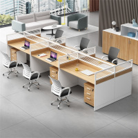 豫亨 六人位含柜不含椅 职员办公桌屏风电脑桌多人工位卡座