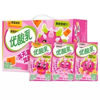 伊利优酸乳火龙果味250ml*24盒/箱 营养学生健康
