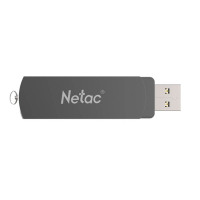 朗科(Netac)U681 高速USB3.0优盘U681汽车办公车载U盘带指示灯闪存盘金属旋转优盘 铁灰色64G