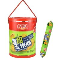 力诚 火腿肠香辣玉米肠即食热狗休闲零食肉类小吃泡面肠速食开花肠 家庭分享装香甜玉米肠20支