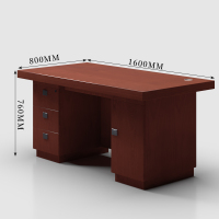 臻远ZY-BGZ-28办公家具油漆办公桌职员电脑桌写字台主管经理桌1.6米