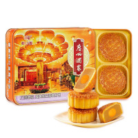 廣州酒家 蛋黄纯白莲蓉月饼 720g(可定制LOGO)