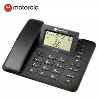 摩托罗拉(Motorola)电话机座机固定电话11.档翻转大屏幕 一键拨号家经电话 CT270C(黑色)
