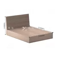 臻远 ZY-GYJJ02 公寓套房家具 公寓床宿舍床1.5米单人床