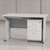 臻远 ZY-GZZ-13 钢制办公桌职员桌员工桌学生写字台1.2米G款