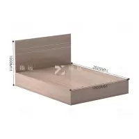 臻远 ZY-GYJJ09 公寓套房家具 公寓床宿舍床1.8米单人床
