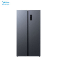 美的(Midea)对开门双开门532升双变频恒温 风冷省电 家用电冰箱 BCD-532WKPM(ZG)墨兰灰