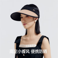 VVC成毅同款防晒遮阳帽男女夏季防紫外线遮脸运动空顶大檐帽子