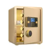 臻远ZY-NW-BXGS-15全钢实心保险柜办公防盗保险箱 高40cm金色电子款