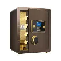 臻远ZY-NW-BXGS-17全钢实心保险柜办公防盗保险箱 高40cm咖色电子款