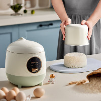 小熊(Bear)电饭煲DFB-B12W3 小型电饭锅 1.2L家用煮饭不粘内胆小锅米饭锅 陶瓷油涂层内胆